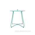 45cm Metal Round Outdoor Side Table with Handle